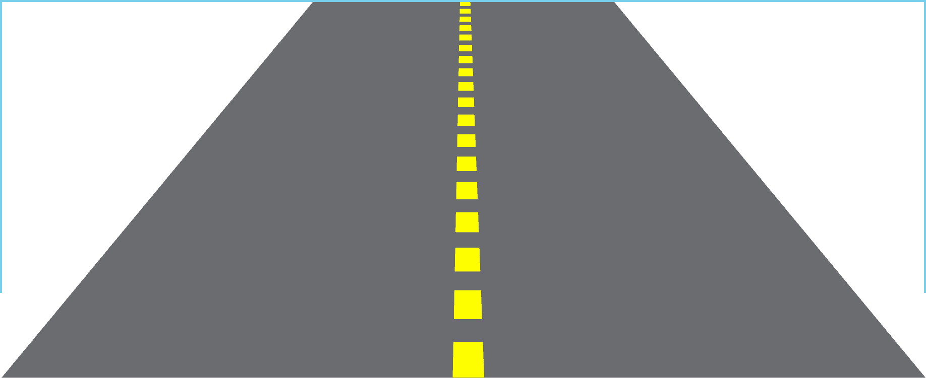 Road Marking Broken yellow line