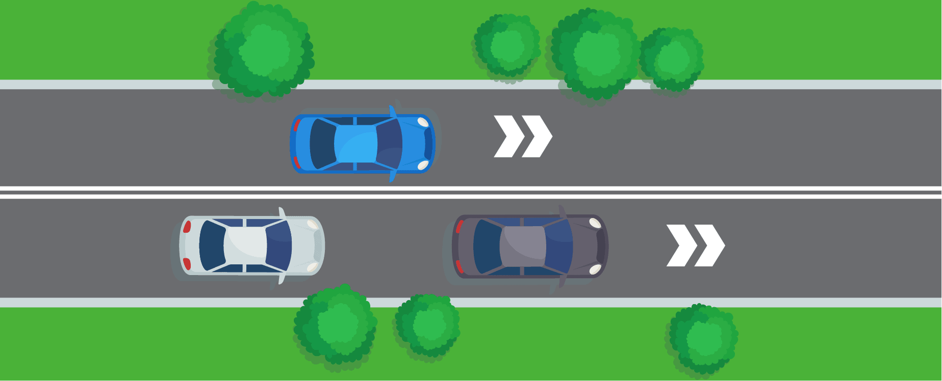 Road Marking for Same Direction