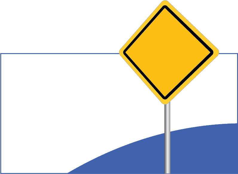 Warning sign shape