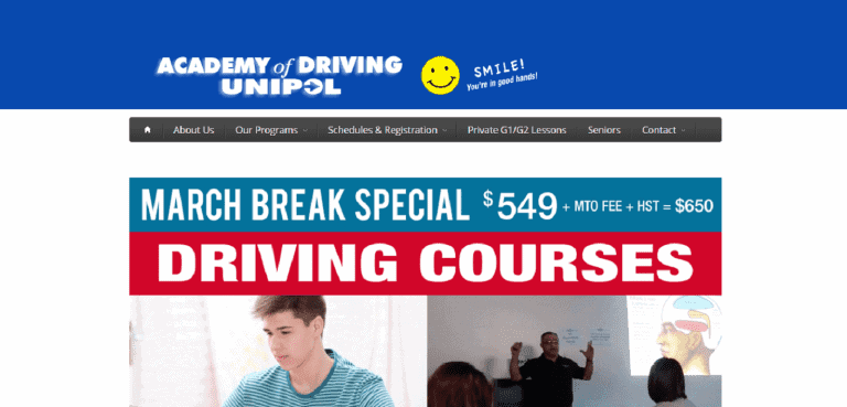 Academy of Driving Unipol Hamilton Ontario
