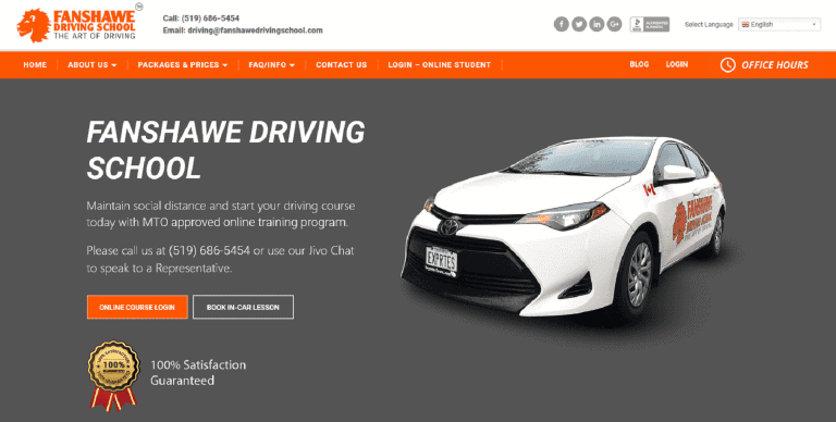 Fanshawe Driving School London Ontario