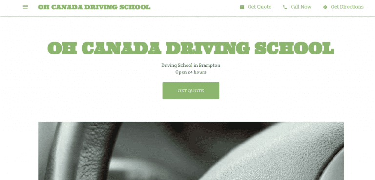 Oh Canada Driving School