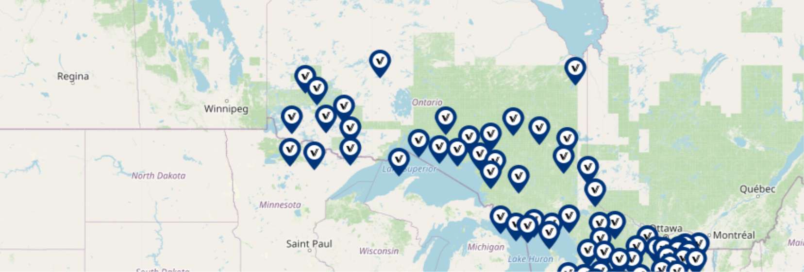 DriveTest Centre Map