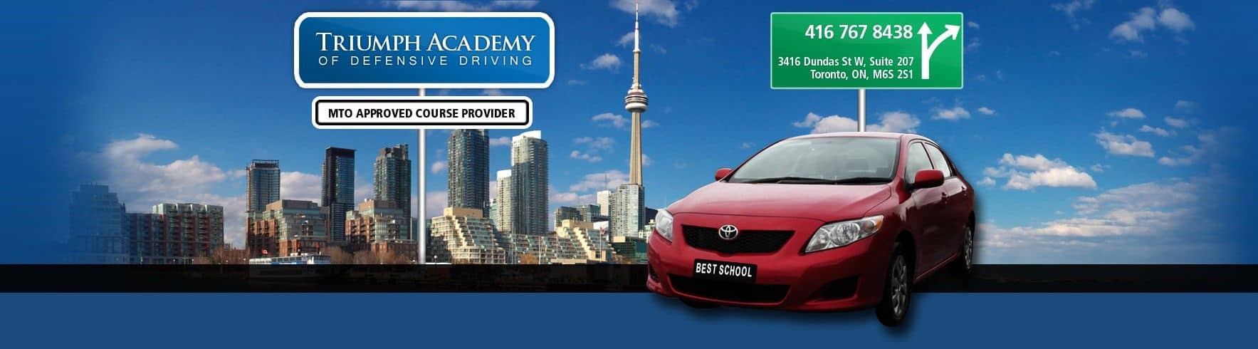 Triumph Academy of Defensive Driving Logo