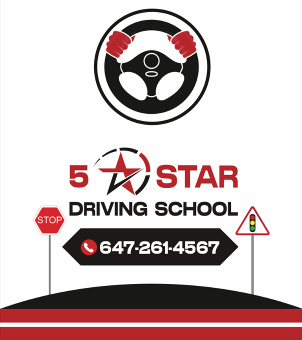 5 Star Driving School Logo