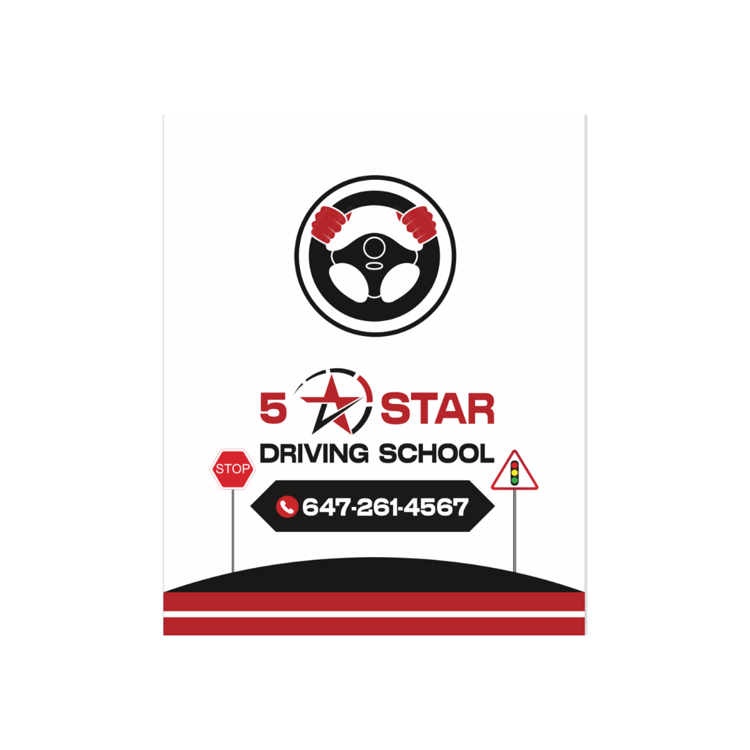 5 Star Driving School Logo