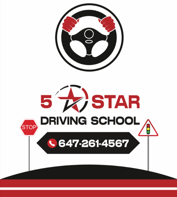 5 Star Driving School Logo