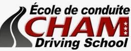 Ecole de conduite CHAM Driving School Logo